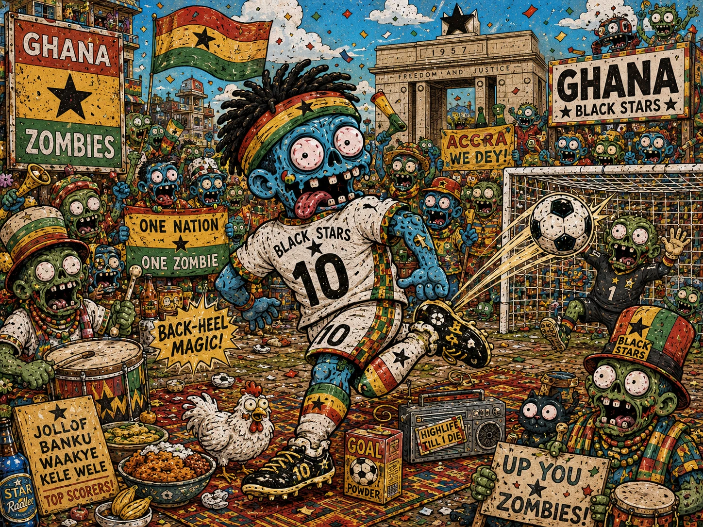 Ghanaian Soccer Zombies jigsaw puzzle