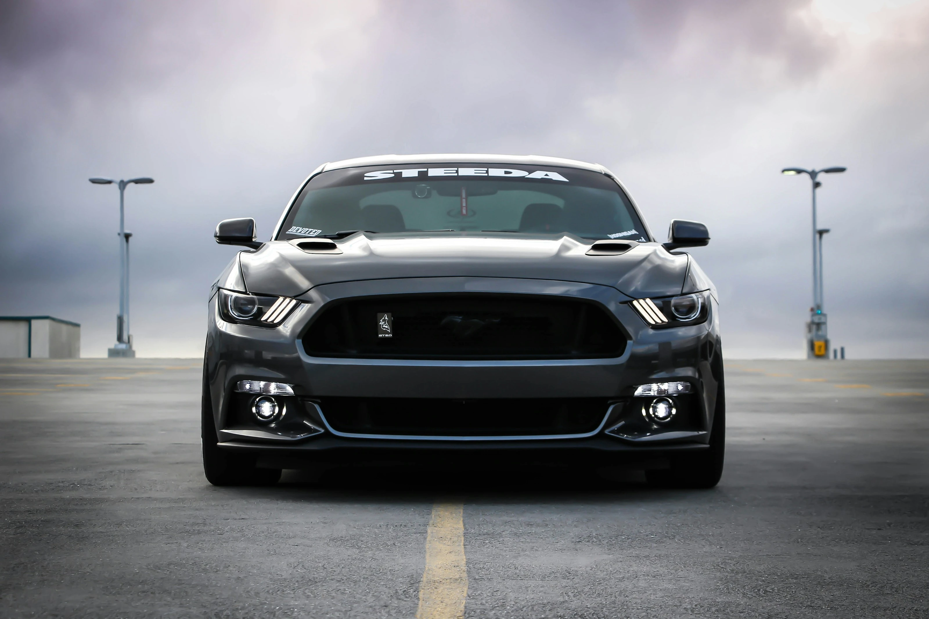 Front View Muscle Car